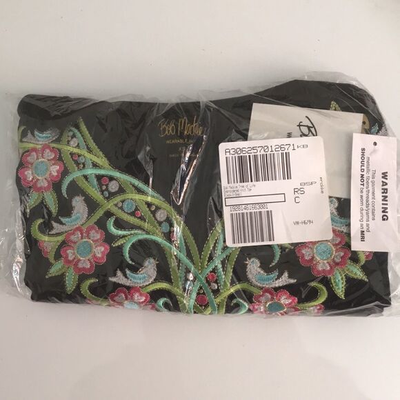 Bob Mackie Tree Life Embroidered Knit Top - Picture 4 of 6